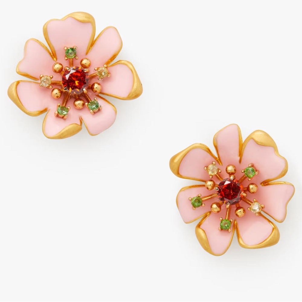 Kate Spade Pink Floral Earrings
Matching necklace available in my closet.